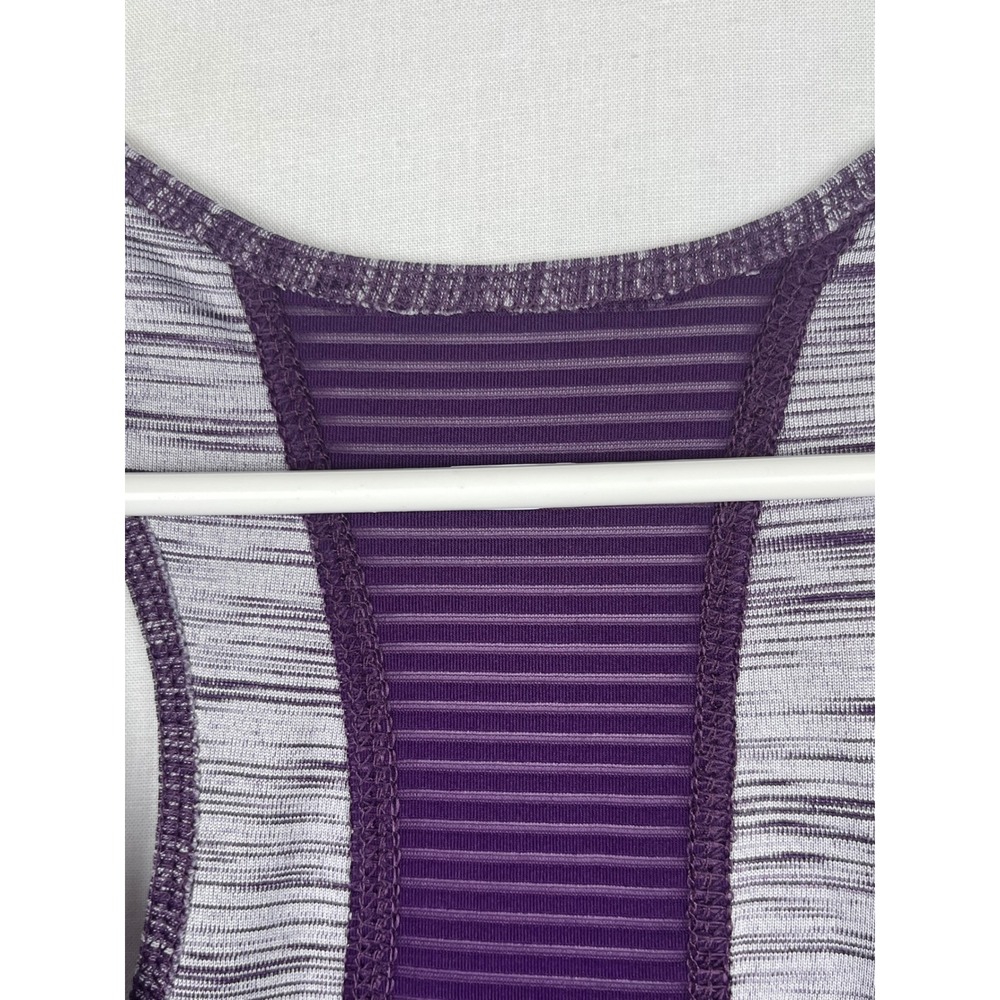 Danskin Now Tank Top Womens XL Purple Space Dye Mesh Racerback Activewear - Picture 2 of 6